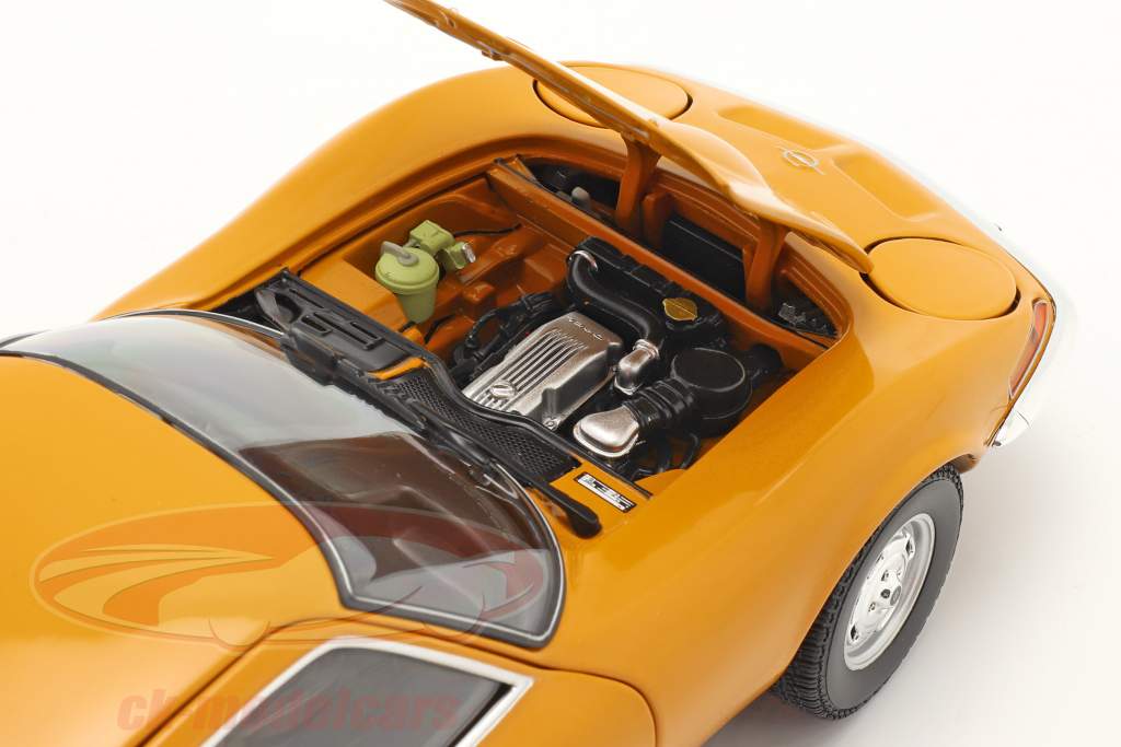 Opel GT Año de construcción 1970 amarillo ocre 1:18 Minichamps
