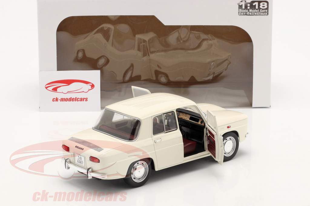 Dacia 1100 year 1968 white 1:18 Solido