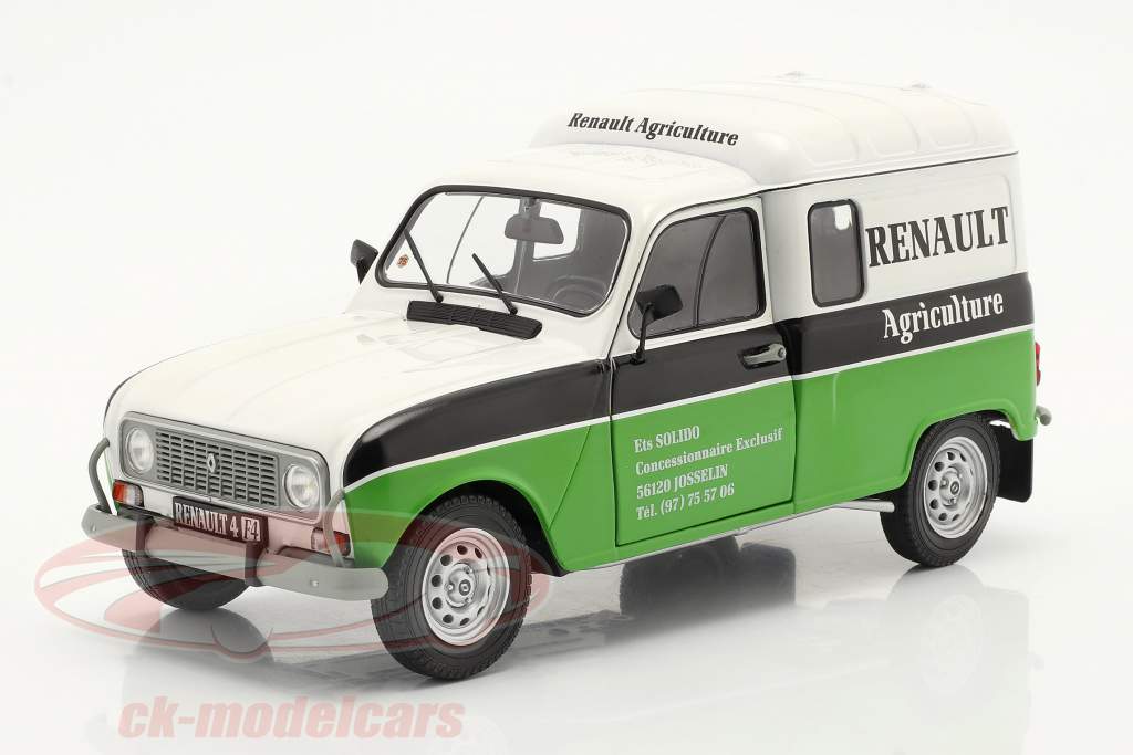 Renault 4 (R4) F4 Agriculture white / black / green 1:18 Solido