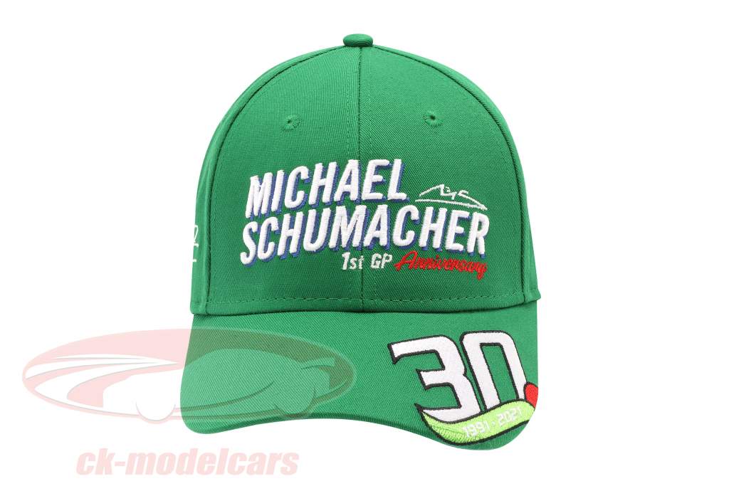 Michael Schumacher Boné Primeiro Fórmula 1 GP Spa 1991 verde