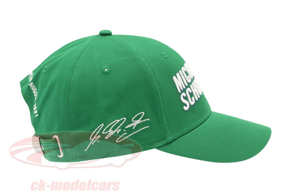Michael Schumacher Kasket Først formel 1 GP Spa 1991 grøn