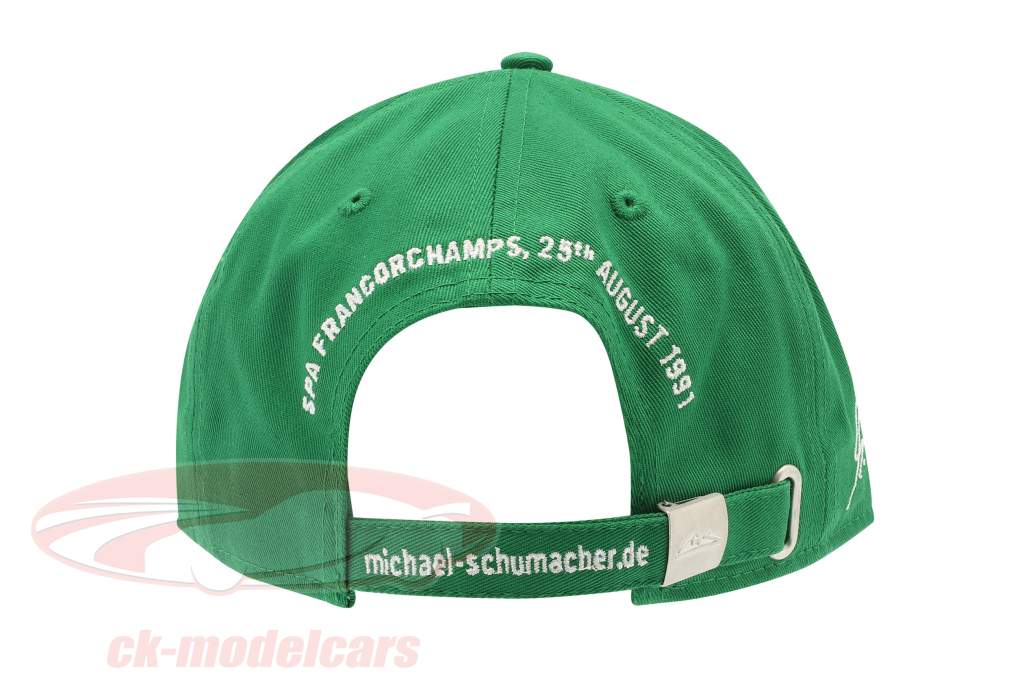 Michael Schumacher Boné Primeiro Fórmula 1 GP Spa 1991 verde