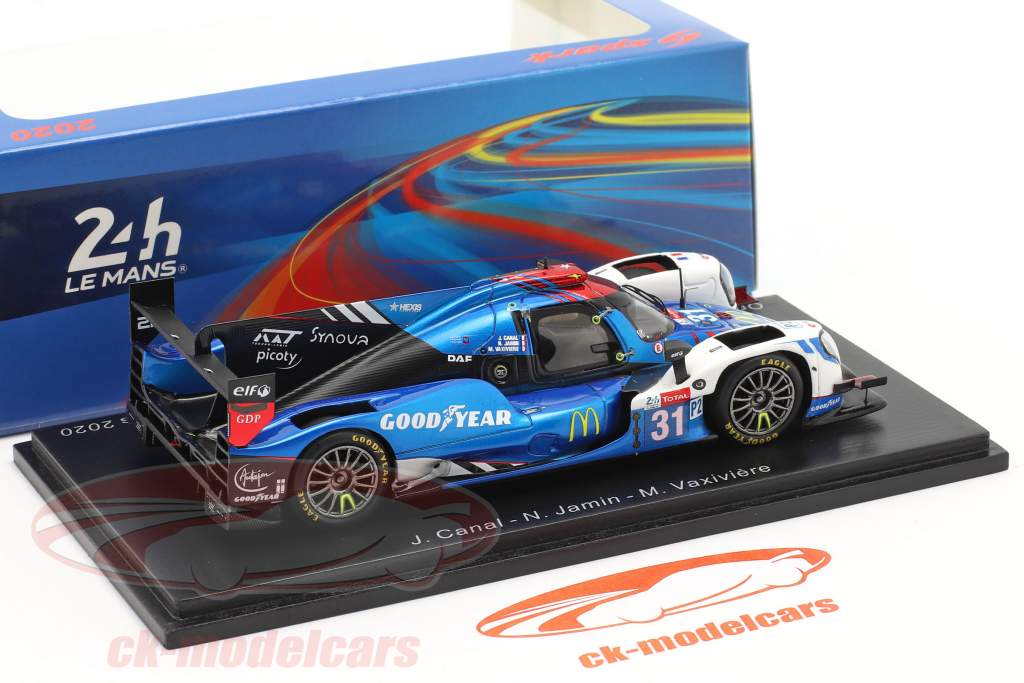 Oreca 07 #31 7e 24h LeMans 2020 Canal, Jamin, Vaxiviere 1:43 Spark