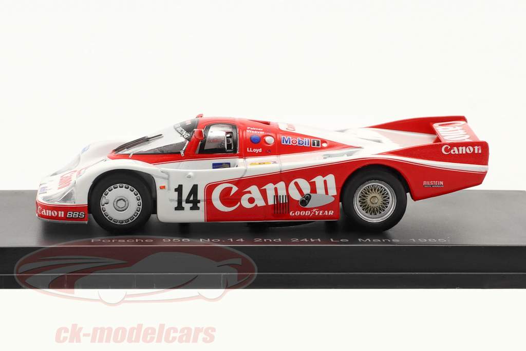 Porsche 956 #14 2e 24h LeMans 1985 Palmer, Weaver, Lloyd 1:64 Spark