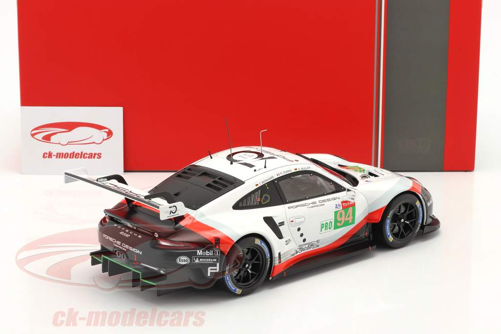 Porsche 911 (991) RSR #94 24h LeMans 2018 Porsche GT Team 1:18 Ixo