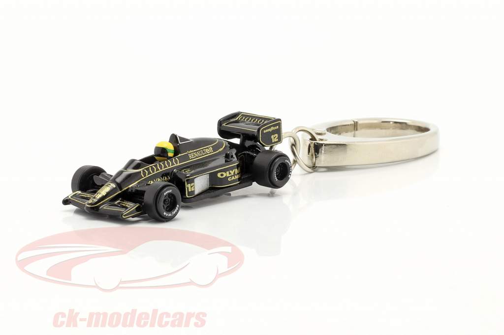 Ayrton Senna Schlüsselanhänger Lotus 97T #12 Formel 1 1985 1:87 Ixo