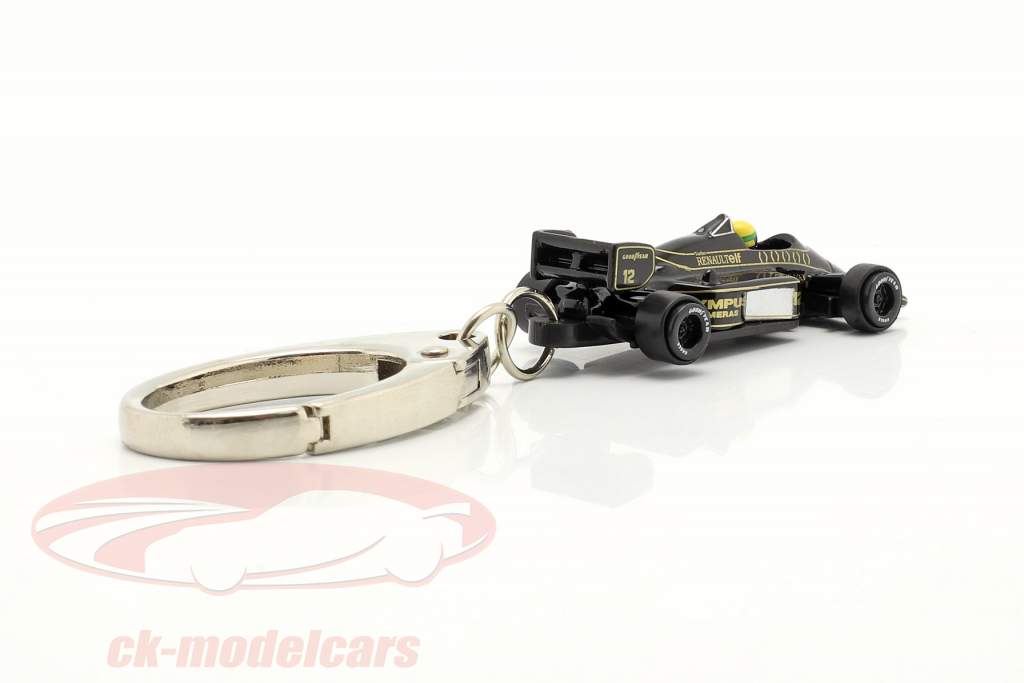 Ayrton Senna Schlüsselanhänger Lotus 97T #12 Formel 1 1985 1:87 Ixo