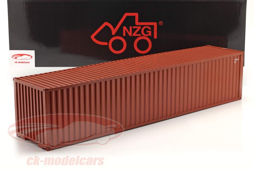 40 FT Container rust brown 1:18 NZG