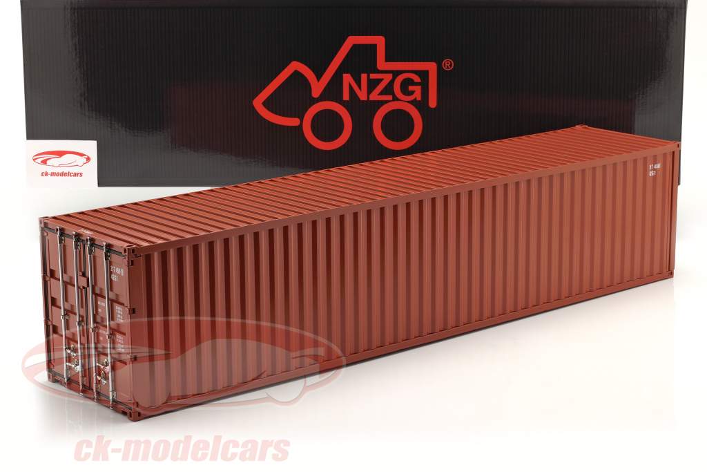 40 FT Container rust brown 1:18 NZG