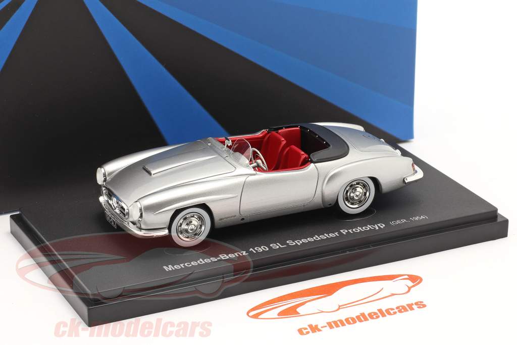 Mercedes-Benz 190 SL Speedster prototipo 1954 plata 1:43 AutoCult