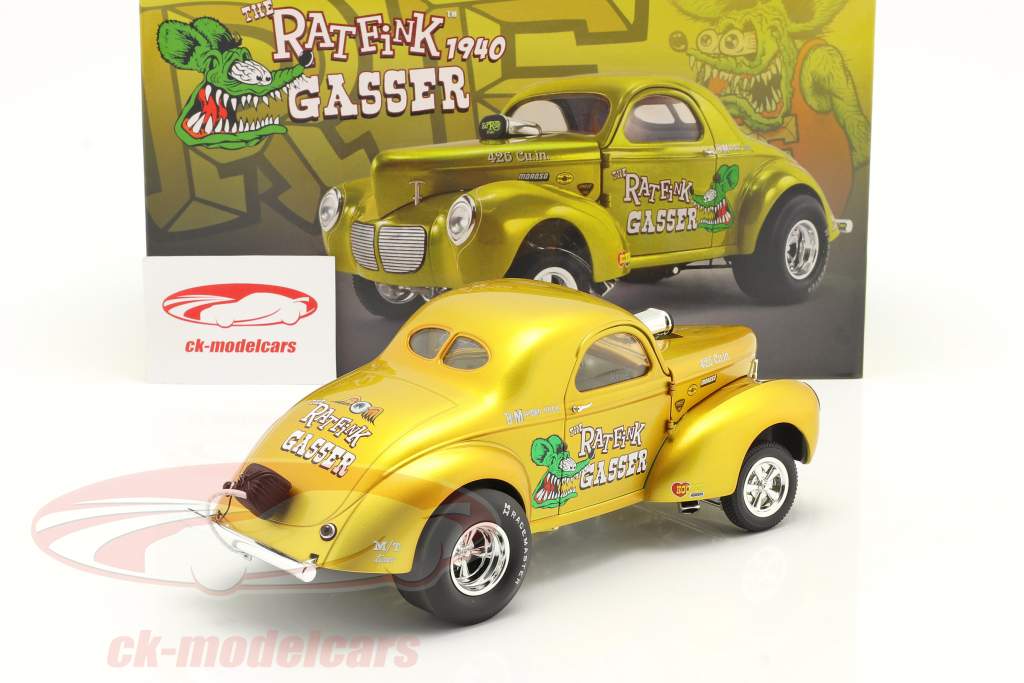 Gasser Rat Fink Byggeår 1940 guld 1:18 MGP