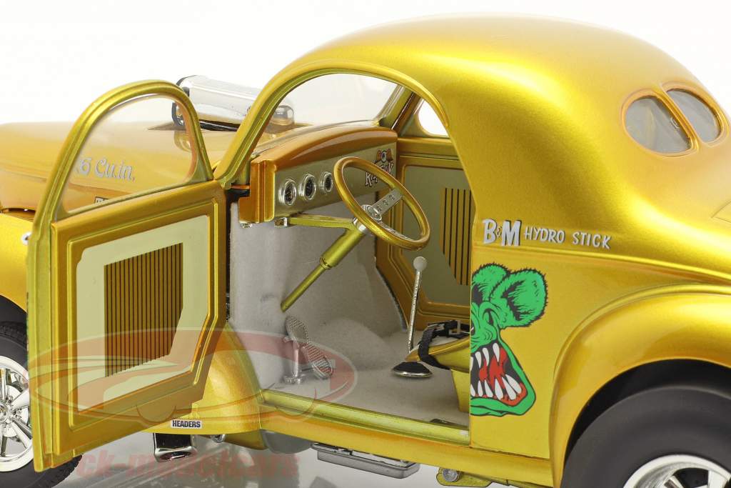 Gasser Rat Fink Byggeår 1940 guld 1:18 MGP