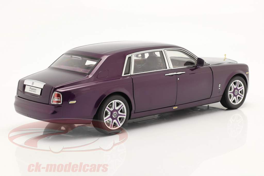 Rolls Royce Phantom Extended Wheelbase Byggeår 2015 mørke lilla 1:18 Kyosho