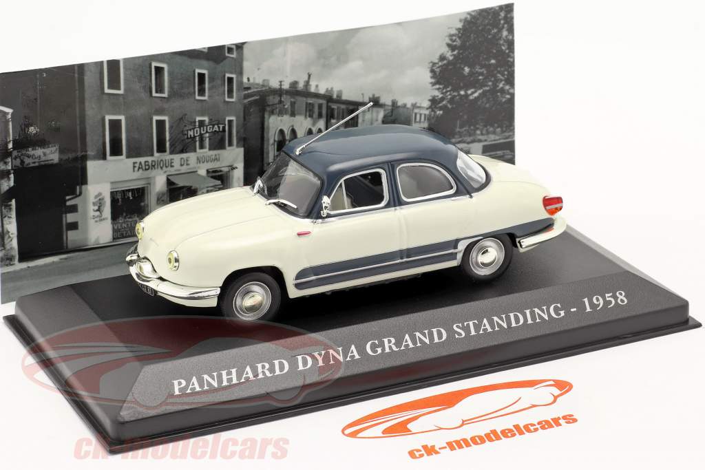 Panhard Dyna Z16 Grand Standing Baujahr 1958 weiß / dunkelblau 1:43 Altaya