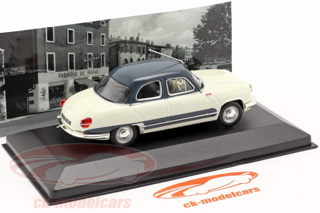 Panhard Dyna Z16 Grand Standing Baujahr 1958 weiß / dunkelblau 1:43 Altaya