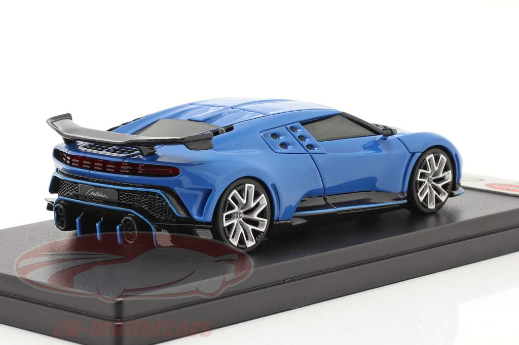 Bugatti Centodieci Ano de construção 2019 azul 1:43 LookSmart