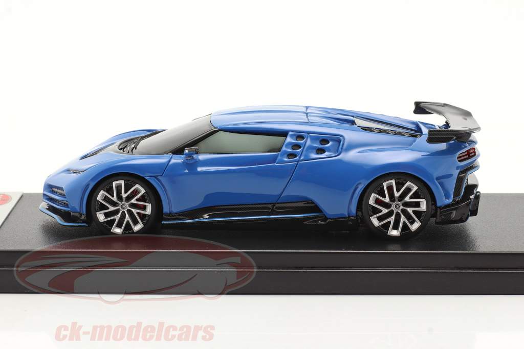 Bugatti Centodieci Ano de construção 2019 azul 1:43 LookSmart