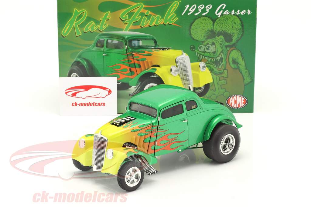 Gasser Rat Fink Année de construction 1933 vert / jaune 1:18 GMP
