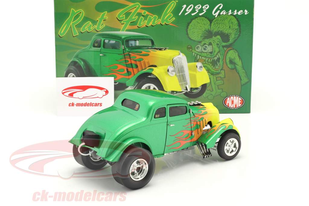 Gasser Rat Fink year 1933 green / yellow 1:18 GMP