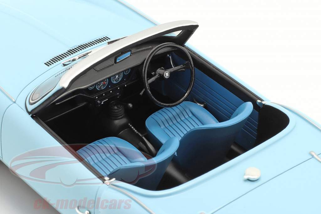 Triumph Spitfire MKII Byggeår 1965 Lyseblå 1:18 Cult Scale