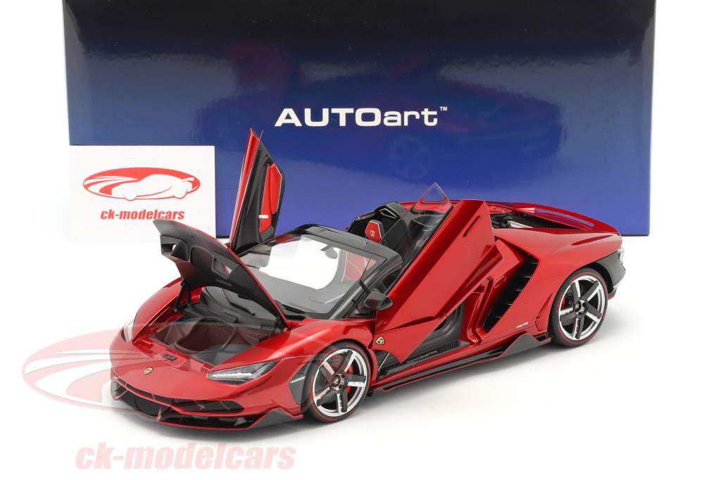 Lamborghini Centenario Roadster year 2016 red metallic 1:18 AUTOart