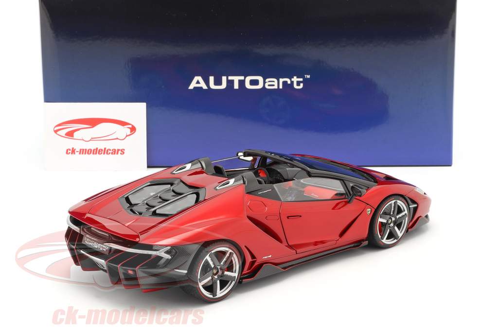 Lamborghini Centenario Roadster year 2016 red metallic 1:18 AUTOart