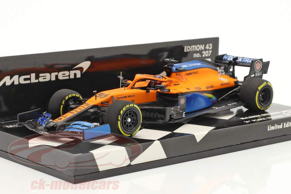 Carlos Sainz McLaren MCL35 #55 2e Italie GP F1 2020 1:43 Minichamps
