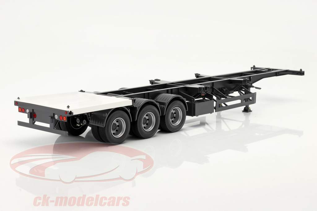 Semi trailers Internacional com mais branco placa para Recipiente 1:18 NZG