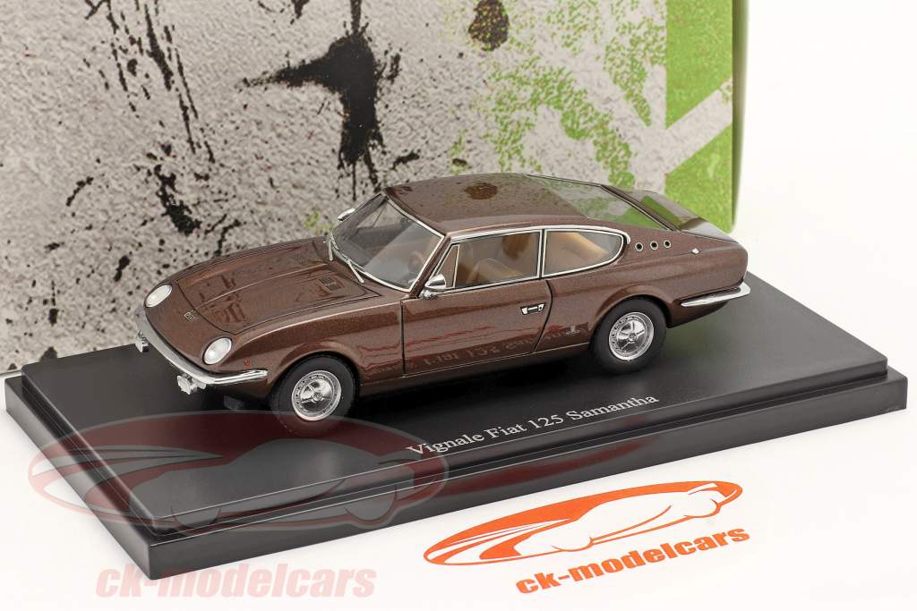 Vignale Fiat 125 Samantha année 1967 brun 1:43 AutoCult
