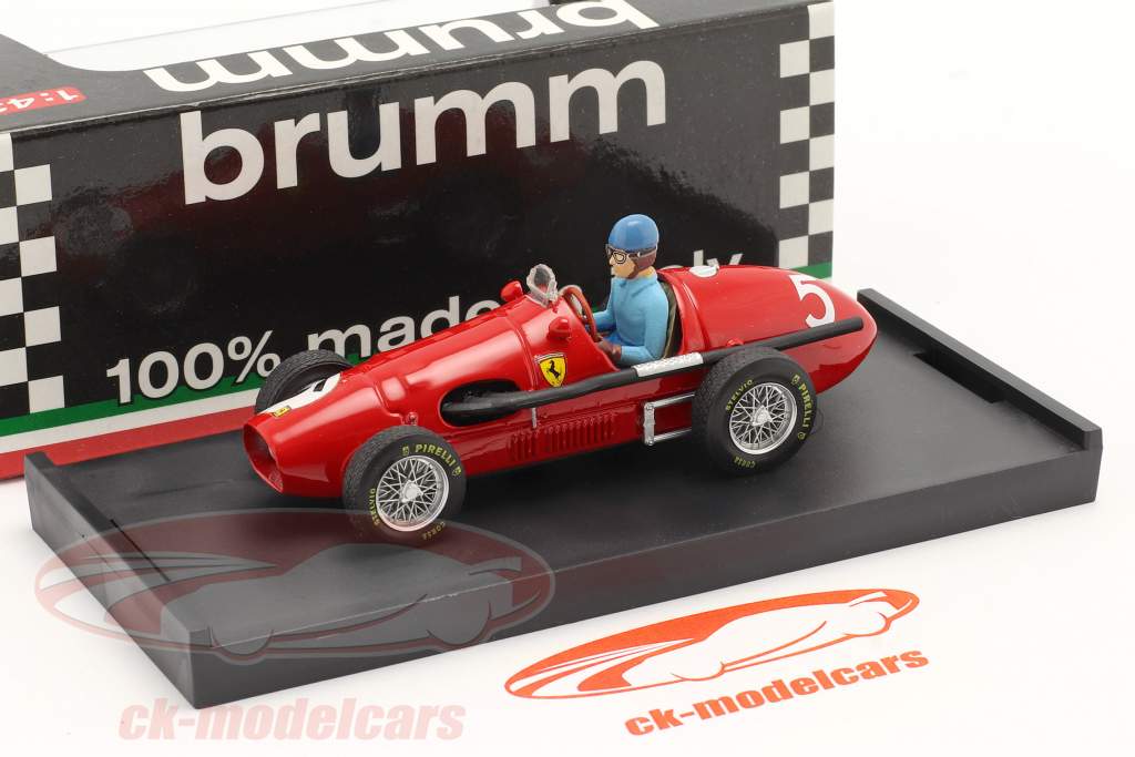 A. Ascari Ferrari 500F2 #5 Britannico GP formula 1 Campione del mondo 1953 1:43 Brumm