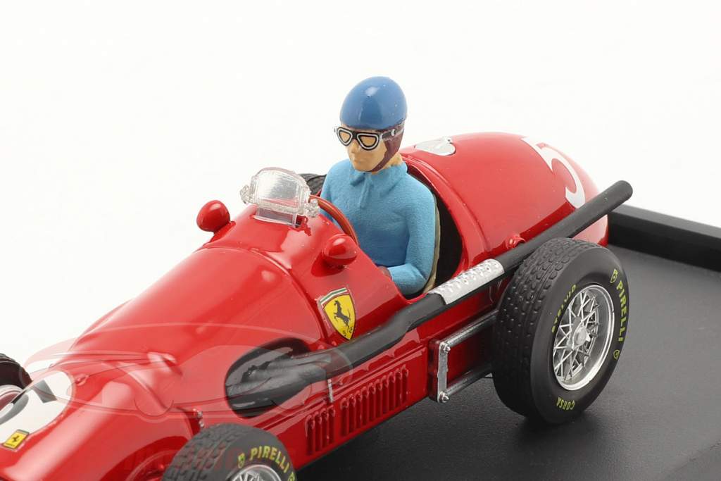 A. Ascari Ferrari 500F2 #5 Britannico GP formula 1 Campione del mondo 1953 1:43 Brumm