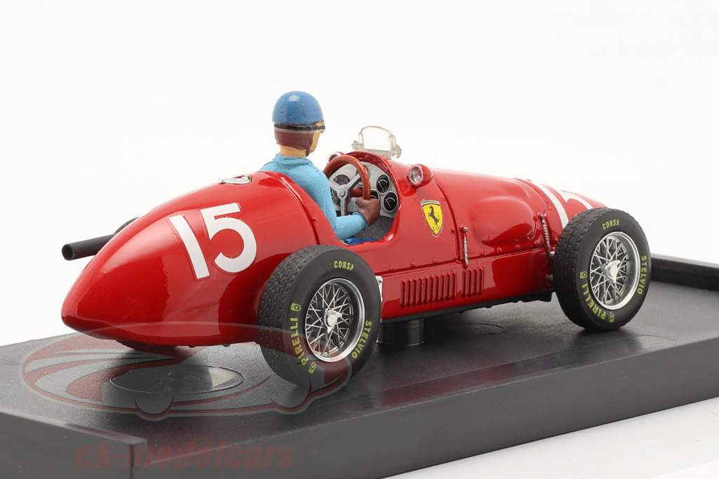A. Ascari Ferrari 500F2 #15 Britanique GP formule 1 Champion du monde 1952 1:43 Brumm