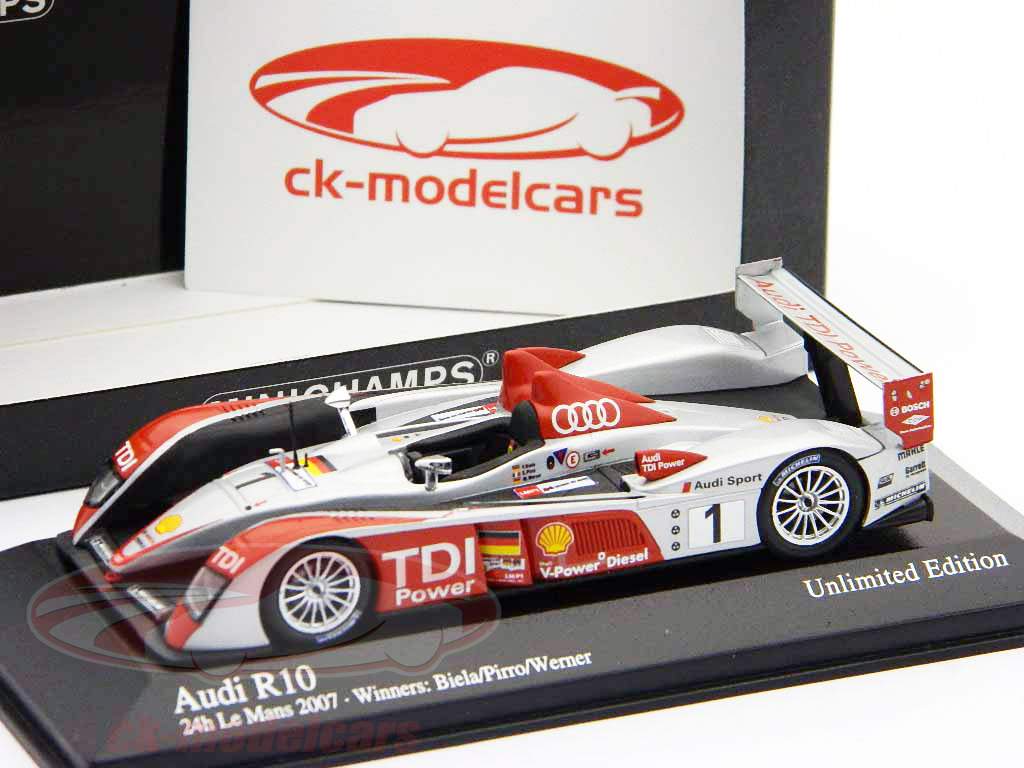 Audi R10 #1 Winners 24h LeMans 2007 Biela / Pirro / Werner 1:43 Minichamps