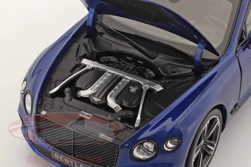 Bentley Continental GT Año de construcción 2018 sequin azul 1:18 Norev