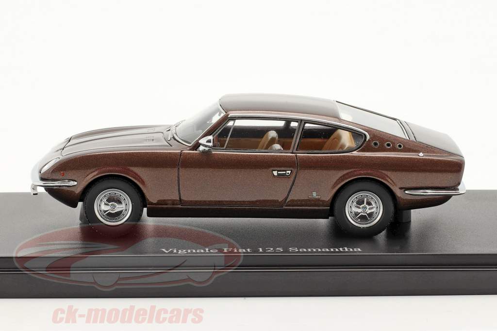 Vignale Fiat 125 Samantha année 1967 brun 1:43 AutoCult