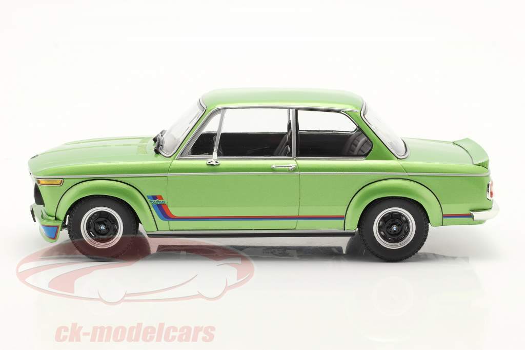 BMW 2002 Turbo Año de construcción 1972 verde metálico 1:18 Minichamps