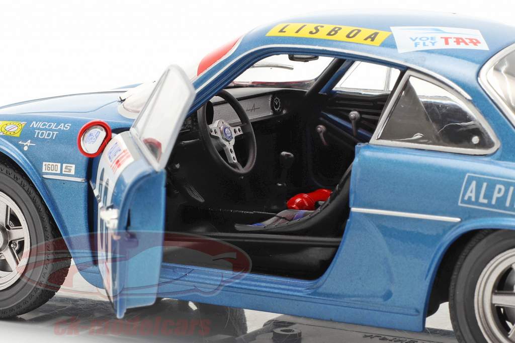 Alpine A110 1600S #88 gagnant Rallye le Portugal 1971 Nicolas, Todt 1:18 Solido