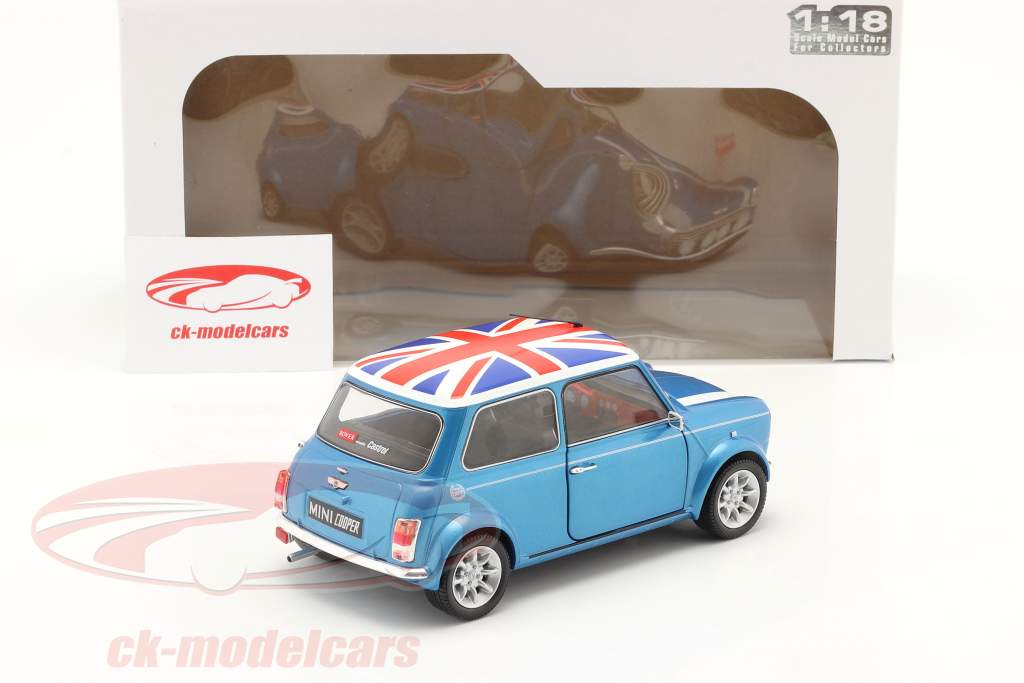 Mini Cooper Sport Année de construction 1997 pêcheur bleu 1:18 Solido