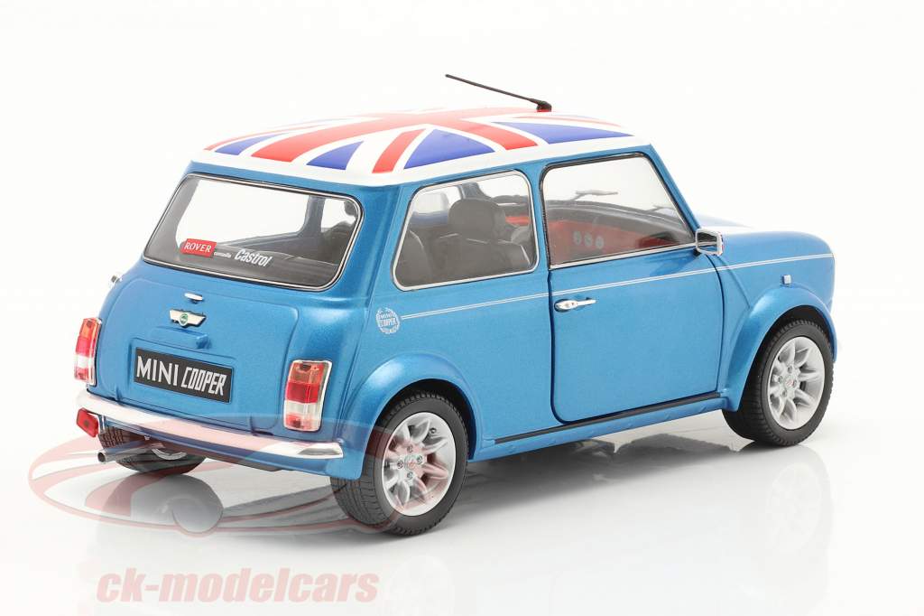 Mini Cooper Sport Année de construction 1997 pêcheur bleu 1:18 Solido