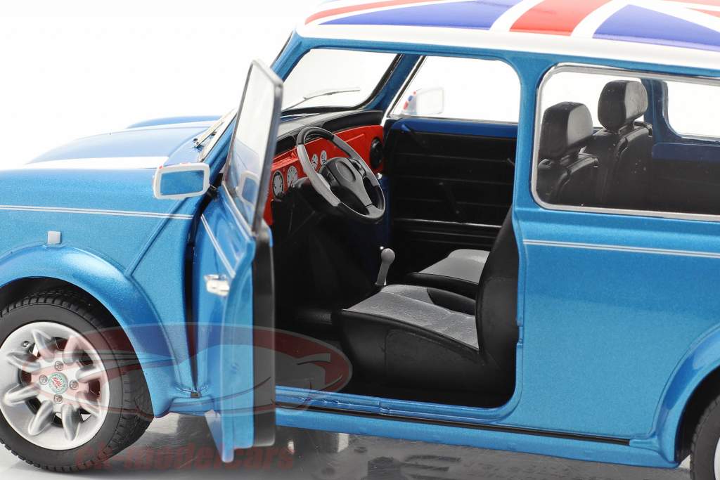 Mini Cooper Sport Année de construction 1997 pêcheur bleu 1:18 Solido