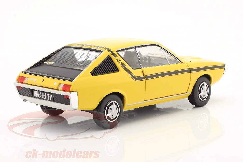Renault 17 (R17) MK1 year 1976 yellow 1:18 Solido