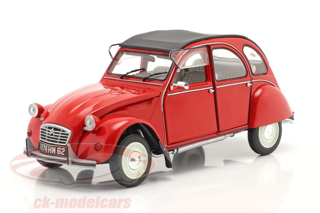 Citroen 2CV6 Année de construction 1982 rouge 1:18 Solido