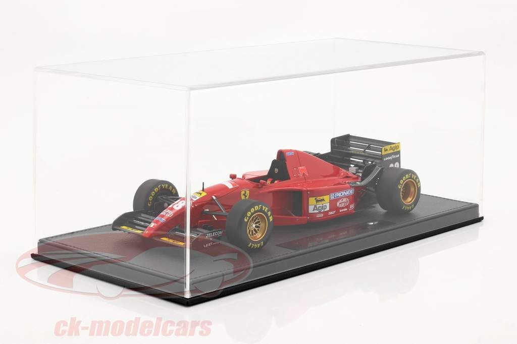 Gerhard Berger Ferrari 412T2 #28 formule 1 1995 avec Vitrine 1:18 GP Replicas