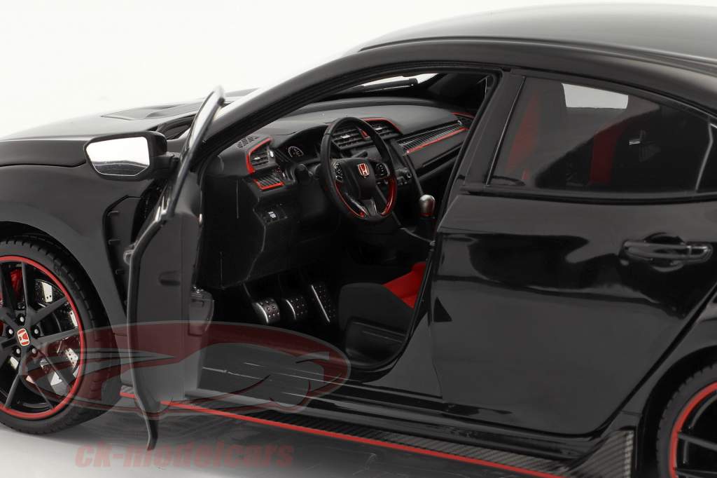 Honda Civic Type-R year 2020 black 1:18 LCD Models