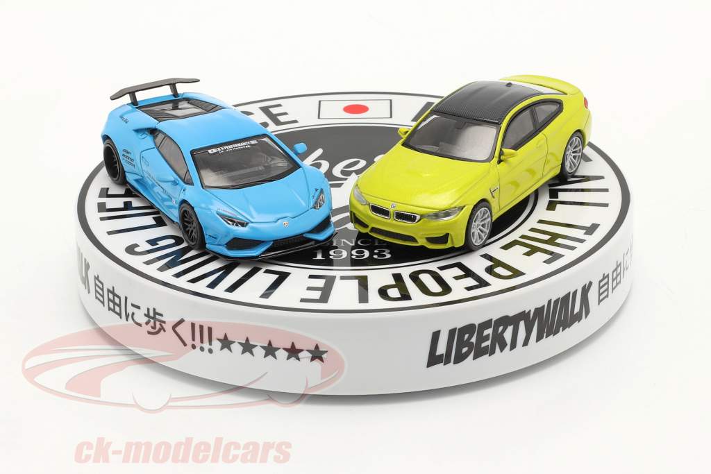 LB-Works Liberty Walk Type B Drehteller weiß / schwarz 1:64 TrueScale