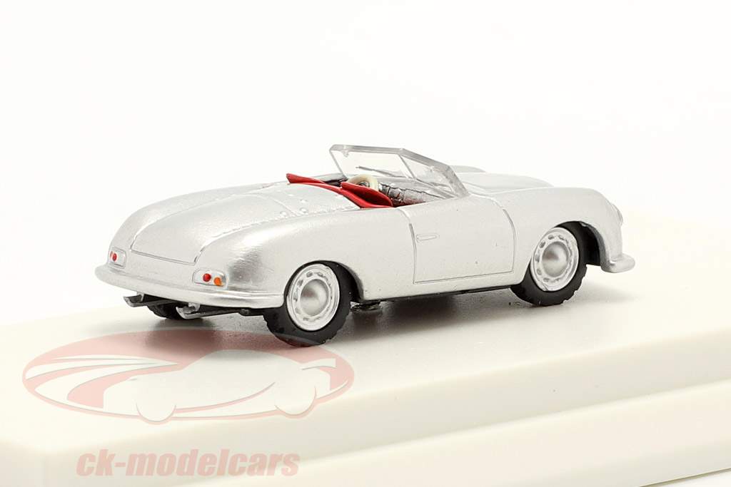 Porsche 356 Nr.1 Roadster Byggeår 1948 sølv 1:87 Autocraft