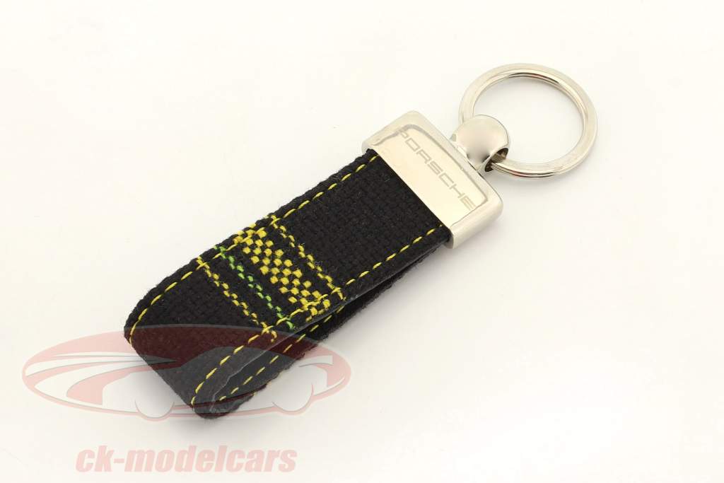 Porsche Chaveiro original Tecido de assento xadrez