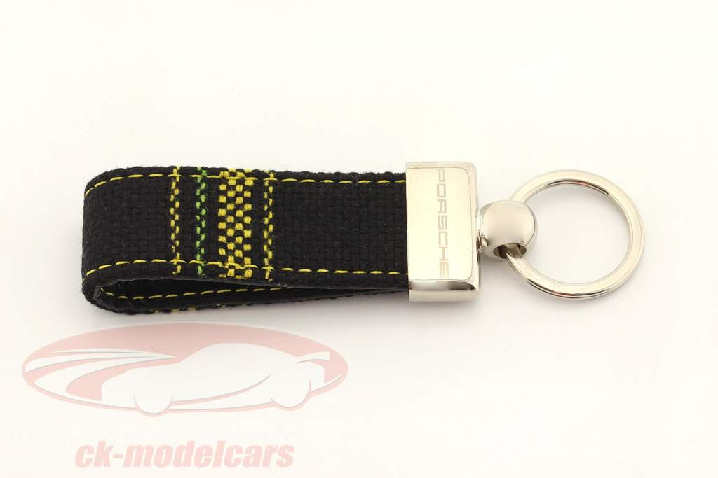 Porsche Chaveiro original Tecido de assento xadrez