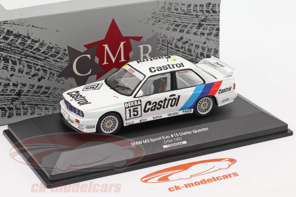 BMW M3 (E30) #15 DTM 1991 Dieter Quester 1:43 CMR