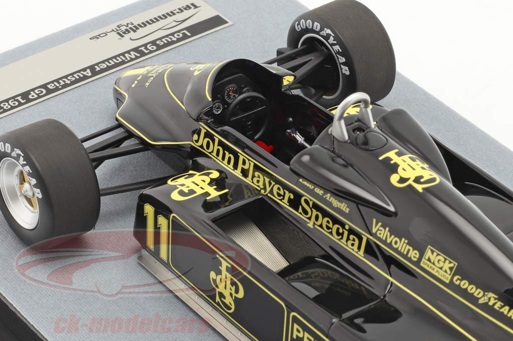 Elio de Angelis Lotus 91 #11 Winner Austrian GP formula 1 1982 1:18 Tecnomodel